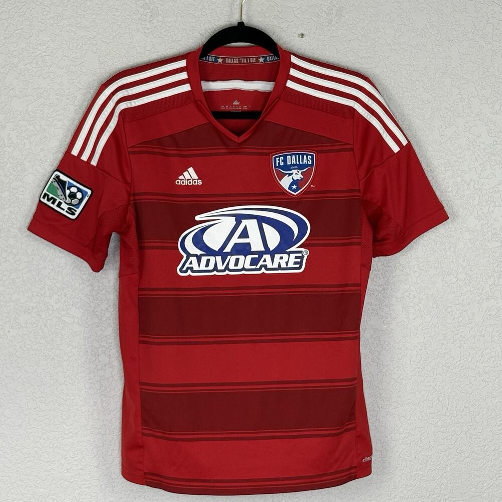 FC Dallas Adidas Youth XL Soccer Jersey Red Short Sleeve
